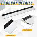Blulu 36" Aluminum Exterior Door Threshold 5 5/8" Swing Threshold Silver Heavy Duty Aluminum Door Sill Pan for Weatherproof & Easy Install for Residential/Commercial Use (1 Pcs), 5 5/8" Wide x 36"