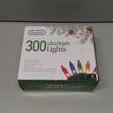 PREXTEX Multicolored Christmas Lights with Green Wire, 60 Feet, 300 Lights, Colorful String Lights Indoor or Outdoor - Incandescent String Lighting for Christmas Tree Decorations for Fences and Patios