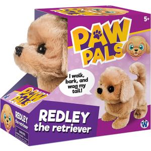 Westminster, Inc. Redley the Retriever - Cute, Cuddly, Plush Battery Operated Dog Toy Walks, Wiggles, and Barks with Sound