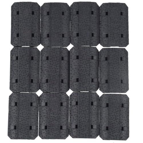 LOTGAUEN Picatinny Rail 12Pack Polymer Rail for M-Rail Black