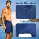 Srnede Mens Swim Trunks Swimsuit Trunks Swim Shorts Swimwear Navy (Blue)