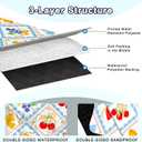 Extra Large Picnic Blanket Waterproof,80"x 80"Foldable Machine Washable Beach Blanket,Outdoor Blanket for 6-8 Adults,Suitable for Indoor Crawling,Park Beach,Camping,Hiking,Family Travel(Fruit)