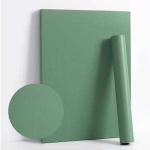 Dimoon 393''x17.7'' Green Peel and Stick Wallpaper Contact Paper Modern Self Adhesive Wall Paper Removable Renter Friendly Textured Solid Color Shelf Cabinet Vinyl Roll (393''x17.7'', Spring Green)