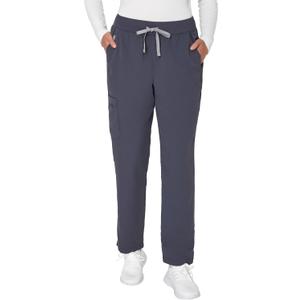 Hanes Womens Scrub Pants, Comfort Fit Healthcare Pants for Women, Moisture-Wicking Medical Scrubs (Small, Peppercorn Grey)