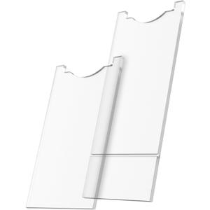 CHWM Couch Wall Spacer and Bed Stopper  Protector from Furniture & Headboard,Prevents Fire Risks from Heaters and Keeps Space for Outlets, Protects Walls,Adjustable from 11.8" to 7",(2Pack,Clear).