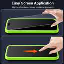 Esanik 1 Pack for iPhone Air Matte Glass Screen Protector + 1 Camera Lens Protector - Anti-Glare, Anti-Fingerprint, Anti-Reflection, 9H Hardness, Smooth Touch, Easy Installation Frame Included