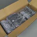 SONGMICS 50 Pack Coat Hangers, Heavy-Duty Plastic Suit Hangers, S-Shaped Opening, Space-Saving, 360 Swivel Hook, 16.3 Inches Wide, Light Gray and Dark Gray UCRP41G-50