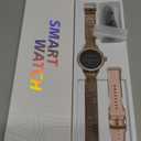 KEEPONFIT Smart Watches for Women Android/iPhone, IP68 Waterproof Fitness Tracker with Bluetooth Calls(Answer&Make), Activity Pedometer/Heart Rate/SpO2 Monitor/100+ Sports Model (Gold Pink)