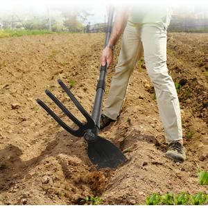 Adjustable Garden Hoe Multi-Purpose Weeding & Digging Tool with Ergonomic Handle, Length (16"-60"), Rust-Proof Coated Steel, Heavy Duty for Farm, Yard, Gardening