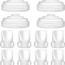 8Pcs Duckbill Valves and 4Pcs Silicone Diaphragm Compatible with Momcozy M5, Replacement M5 Pump Parts Accessories Made by Tbuymax, Not Original Momcozy Pump Parts