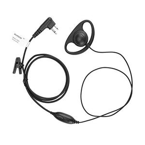 JEUYOEDE CLS1110 D Shape Earpiece Surveillance Headset with Mic Compatible with Motorola Two Way Radio RMM2050 XU2600 CLS1410 CP200 GP300 PR400