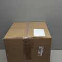 Downluxe Indoor Chair Cushions for Dining Chairs, Tufted Overstuffed Textured Kitchen Chair Pads with Ties and Non-Slip Backing, 15.5" x 15.5" x 4", Black, 6 Pack