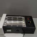 Homeleader ETL Portable Radiant Heater, 1250W/1500W Space Heater for Indoor Use, Rapid Heating with Adjustable Thermostat, Perfect for Garages, Black