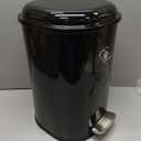Dog Poop Trash Can Outsides, 18L/4.76 Gal Portable Waste Bin with Lid and Removable Inner Odor Control for Indoor Outdoor Dog Waste Station for Bathroom &Kitchen -45 Waste Bags (Black-01)