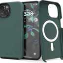 Crave Dual Guard Compatible with iPhone 15 Case, Compatible with MagSafe Shockproof Protection Dual Layer Case for Apple iPhone 15 (6.1") - Forest Green