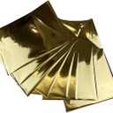 Hot Stamping Foil Size 50PCS Foil Hot Stamping DIY Home Paper Sheet Sky Blue Foil Laser Printer(Gold)