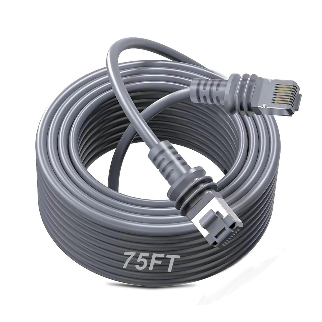 Starlink Cable, 75FT/23M Starlink Gen 3 Cable for Replacement Starlink Cable Routing Kit, Waterproof Starlink Mini/Extension/Ethernet Cable Accessories (Gray)