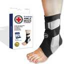 Pack of 2, Dr. Arthritis Doctor Developed Ankle Brace for Sprained Ankle, Support Stabilizer Splint for Injured Foot – Foot Brace/Achilles & Peroneal Tendonitis – Ankle Brace For Women/Men (Large, Single, Left)