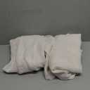 LAMIT Natural Ivory Semi Sheer Linen Curtains 84 inch Long, Cream White Light Filtering Living Room Panels Back Tab and Rod Pocket Neutral Drapes for Bedroom/Farmhouse, 2 Panels, 52 x 84 Inch