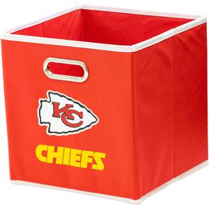 Franklin Sports NFL Storage Bins - Collapsible Cube Container + Storage Basket - NFL Office, Bedroom + Living Room Dcor - 11"x11"