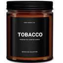1OAK Tobacco Candle - Scented Candles for Men (Tobacco) - Pipe Candle - Cigar Scented Candles - Long Burning Premium - Soy Wax (7oz.)