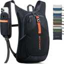 15L Small Hiking Backpack for Men Women Foldable Packable Back Pack Ultralight Hiking Daypack for Travel Camping Outdoor, Black