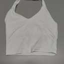 Women's Halter Crop Top V Neck Workout Going Out Tank Top Hazel Small