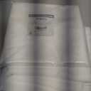 N&Y HOME Fabric Shower Curtain Liner Solid White with Magnets, Hotel Quality, Machine Washable