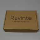 Ravinte 10 Pack 3" Drawer Pulls Flat Black Cabinet Cup Pulls Kitchen Hardware Cabinet Handles Drawer Handles Knobs 3 inch Hole Center