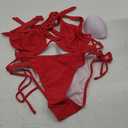 Sexy Bikini for Women Underwire Swimsuits Spaghetti Strap Swimwear Criss Cross Halter Bathing Suit 2 Piece M