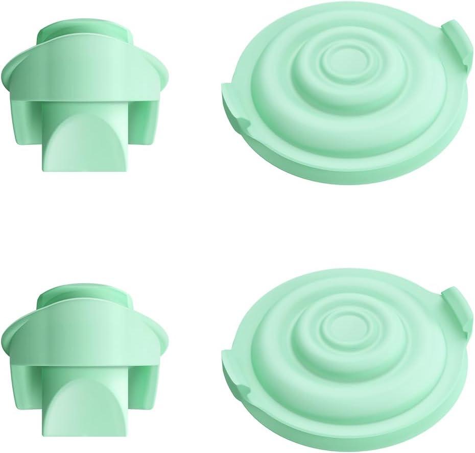 2pcs Duckbill Valves and 2pcs Pump Seals Diaphragm Compatible with Elvie Breast Pump, Replace for Elvie Pump Valves and Diaphragm, Pump Seal Used for Original Flange