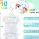Tioncy 10 Pcs Children's Plastic Mannequin Kid Dress Form 2-3 Years Half Body Child's Mannequin Torso with Hanger for Clothing Display(White), 14 inches , 15.75 inches