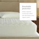 Saatva Organic Queen Size Mattress Pad, Diamond-Quilted Mattress Pad