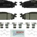 BOSCH BC1508 QuietCast Premium Ceramic Disc Brake Pad Set - Compatible with Select Ford Explorer, Flex, Taurus; Lincoln MKS, MKT; FRONT