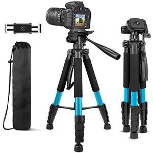 Aureday 74 Camera Tripod with Travel Bag,Cell Phone Tripod with Wireless Remote and Phone Holder, Compatible with DSLR Cameras,Cell Phones,Projector,Webcam,Spotting Scopes(Blue) Aureday 74 Camera Tripod with Travel Bag,Cell Phone Tripod with Wireless Remote and Phone Holder, Compatible with DSLR Cameras,Cell Phones,Projector,Webcam,Spotting Scopes(Blue)