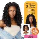 Sensationnel Curls kinksandco clip in - wide one 14 inch easy to use clips for natural 3c to 4c hair textures (2 DARKBROWN)
