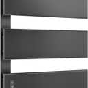 Heated Towel Racks for Bathroom, Large Towel Warmer Rack with 3 Bar, Smart LED Control, Built-in Timer & Temperature, 21.6" X 17.7", 100-140F, Plug-in & Hardwired, Fast Heating, Elegant Matte Black