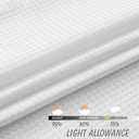 Home Queen Waffle Curtain Valance Window Treatment for Kitchen Bathroom Window, Straight Window Valance, Set of 1, 60 X 16 Inch, Solid White