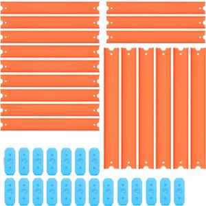 Replacement Track Set Building Pieces for Hot Wheels Toy Cars 36-Piece Straight Track Set, Connectors Included, 15 Feet of Track