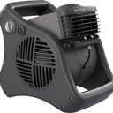 Lasko Misto Outdoor Misting Blower Fan, Ideal for Sports, Camping, Decks & Patios, 3 Speeds, 15", Black, 7050