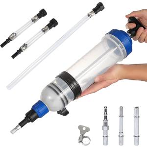 Fluid Extractor, Automotive Fluid Extractor Pump Manual Fuel Suction & Filler, Efficient Oil Extractor Pump for Fluid Extraction (1500ML)