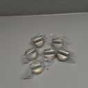 uxcell 5Pcs Gas Stove Knob, 8mm Universal Cooker Replacement Knobs Angle: 0, Durable Metal Surface Switch for Kitchen Cooktop, Gas Stove & Various Ovens (Champagne Gold)