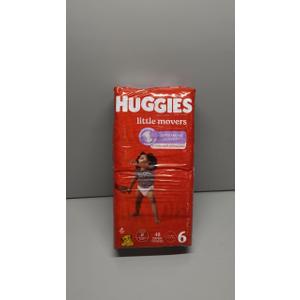 Huggies Size 6 Diapers, Little Movers Baby Diapers, Size 6 (35+ lbs), 50 Count (2 packs of 25), Packaging May Vary