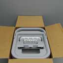 JOYMOOP Microfiber Flat Mop and Bucket System, Mops for Floor Cleaning and Wall Cleaner, Hardwood, Tile, Laminate, Vinyl Floors, Smooth Walls, and Glass Windows - 50" Flat Mop+1 Microfiber Pad[White]