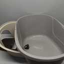 Amazon Basics No-Mess Hooded Enclosed Cat Litter Box, Large, Multicolor, 24 in x 18 in x 17 in