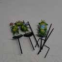 3 Pack Metal Garden Stakes, 14.2" Frog Garden Stakes for Spring Decor, Metal Yard Art for Outdoor & Outside Lawn Patio Pathway Decoration
