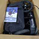 Economy Knee Scooter Steerable Knee Walker for Foot Injuries Compact Crutch Alternative with Dual Braking System (Black)