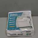 PlushDeluxe Premium Bamboo Mattress Protector  Queen Size, Waterproof, & Ultra Soft Breathable Noiseless Washable Bed Mattress Cover for Comfort & Protection - White