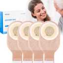 20 Pack Colostomy Bags, One Piece Ostomy Bag Ostomy Supplies, 15 mm-60 mm Cut to Fit Drainable Pouches with Closure for Ileostomy Stoma Care