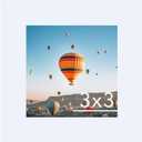 JCJMY 3x3 Picture Frame White for Tabletop, 3 x 3 Square Photo Frame with Shatter Resistant Plexiglass, Sturdy 3 by 3 Poster Frame, White